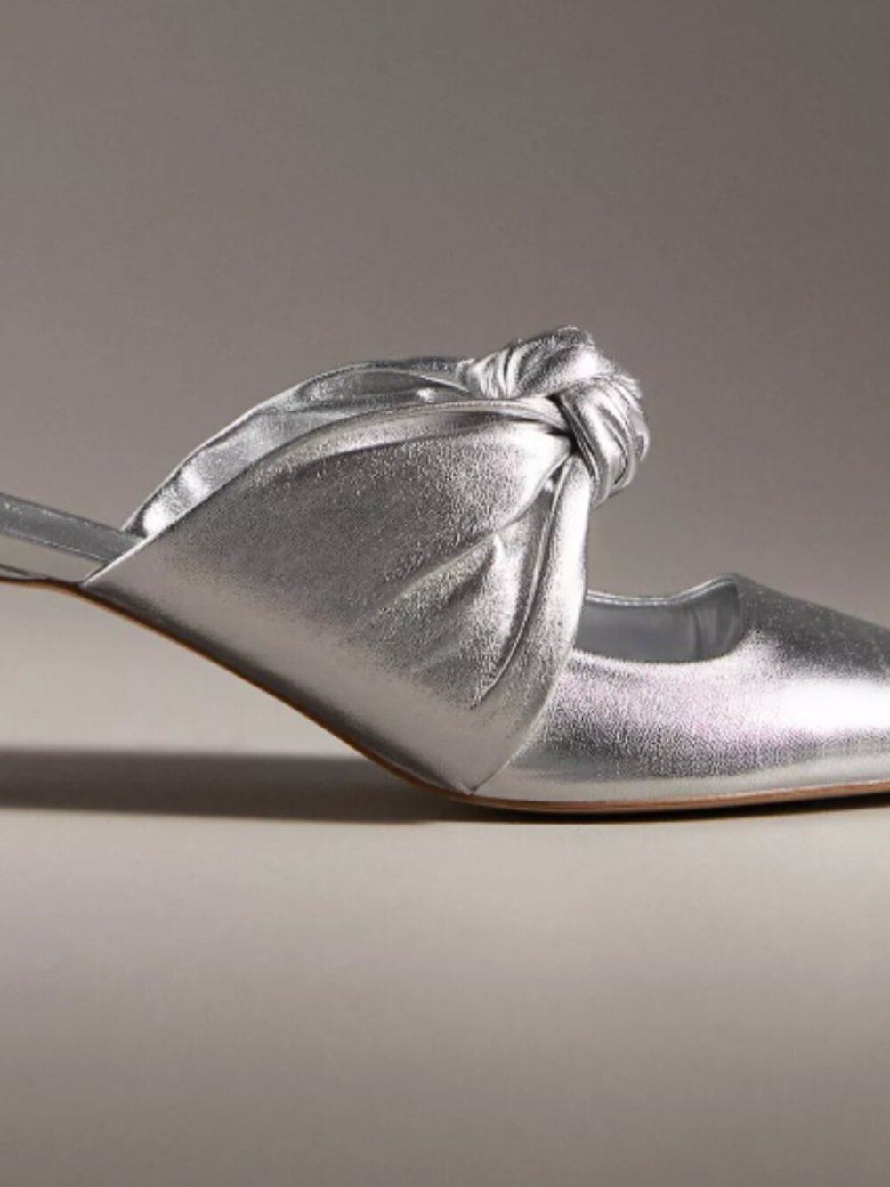 Maeve Knotted Mule Heels - Picture 2 of 4